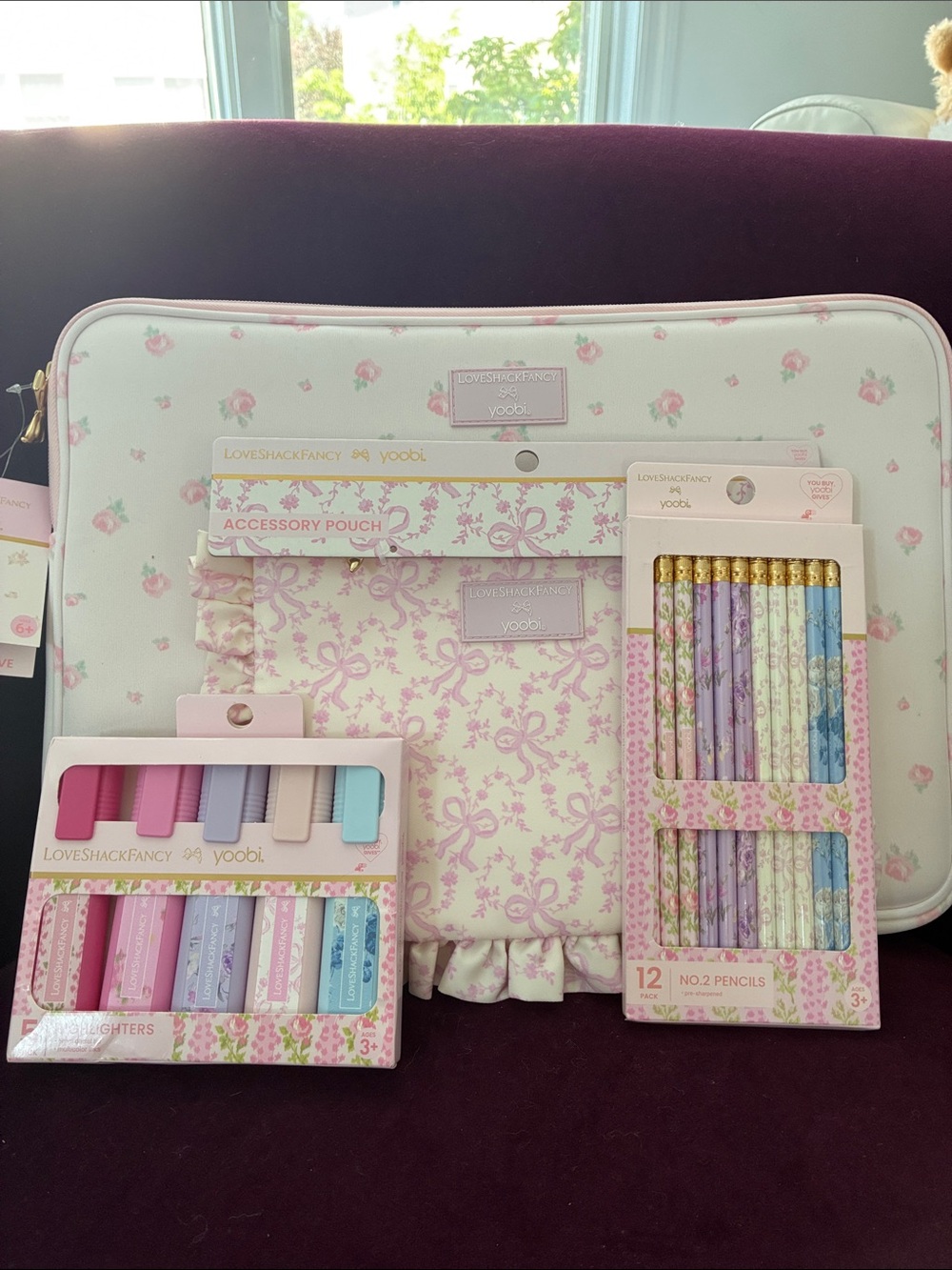 LoveShackFancy x Target Kids Floral Laptop Sleeve & Stationary Set
